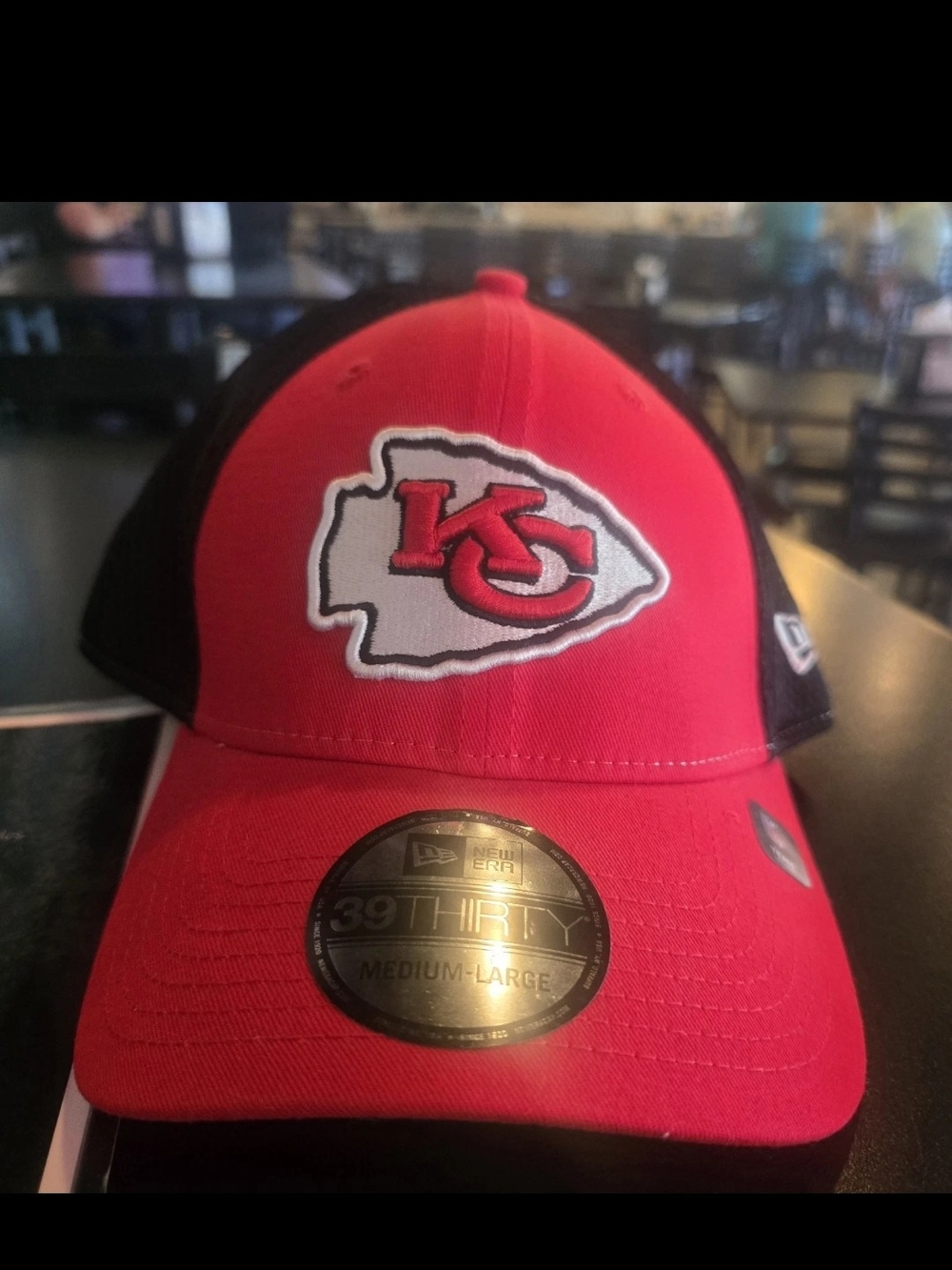 New Era Kansas City Chiefs Red & Black 39THIRTY Cap